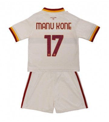 AS Roma Manu Kone #17 Udebanetrøje Børn 2026-27 Kortærmet (+ Korte bukser)
